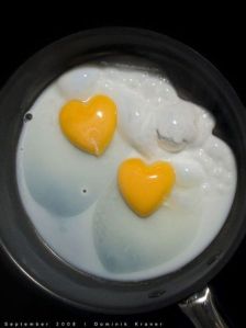 Eggs Sunny Side Up Healthy food Artist unknown