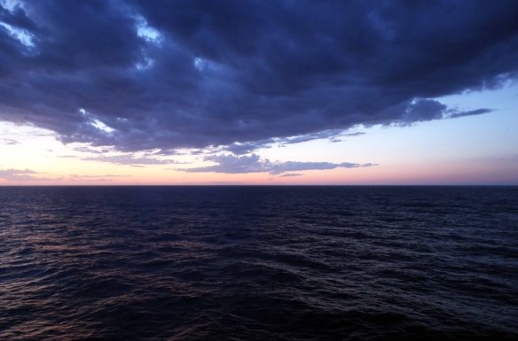 Cruise travel sea and sky view