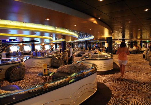 Baltic cruise ship zebra bar