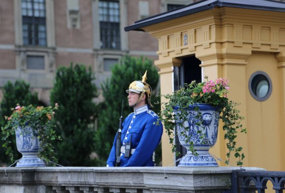 Baltic cruise stockholm palace guard