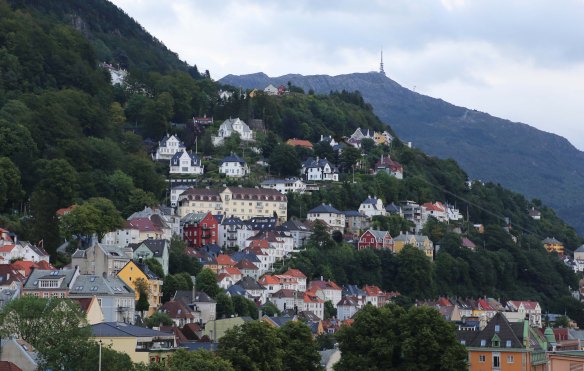 Bergen and Ulriken at a distance Photo: Marina Aagaard