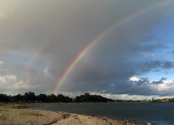 Double Rainbow by the beach snapshot Marina Aagaard