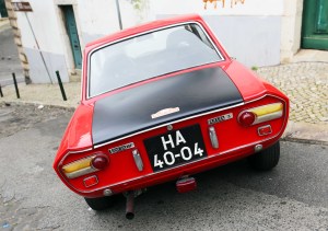 Lisboa Car Lancia Fulvia 3 red